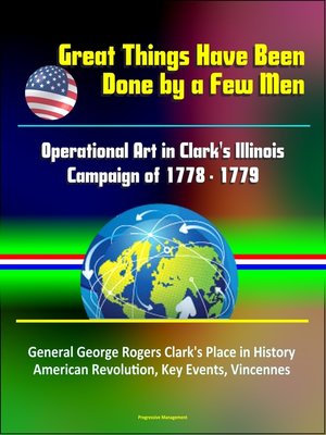 cover image of Great Things Have Been Done by a Few Men